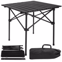 Folding camping table – stable table for balcony & camping