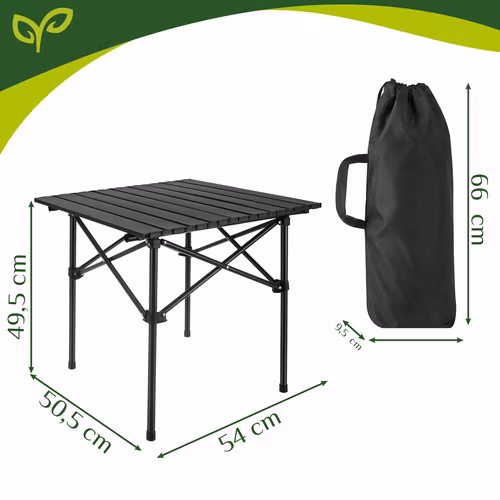 Fällbart campingbord – stabilt bord för balkong & camping