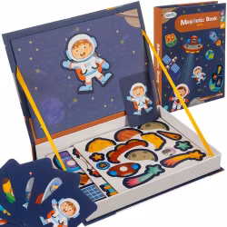 Magnetiskt pussel rymden – 50 magneter + kort