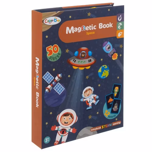 Magnetiskt pussel rymden – 50 magneter + kort