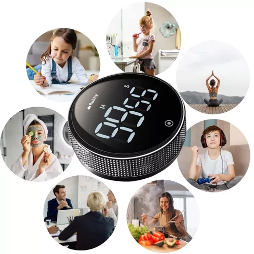Digital timer med magnet – kökstimer LED 99 min