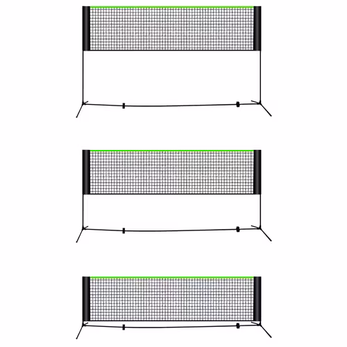 Sportsnett 3-i-1 volleyball badminton tennis – bærbar
