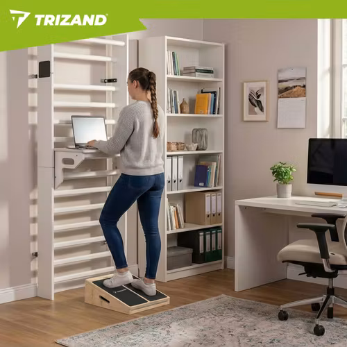 Slant board trä – justerbar stretchplatta för vader