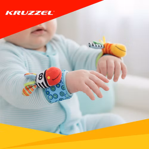 Bebis skallra set – armband & strumpor 0+ månader