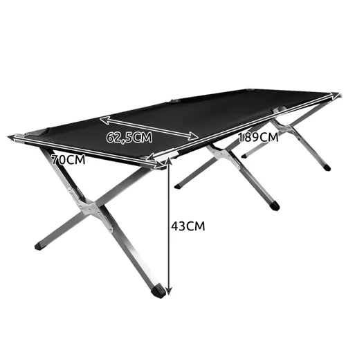 Sammenklappelig campingseng - bærbar campingseng 189 cm
