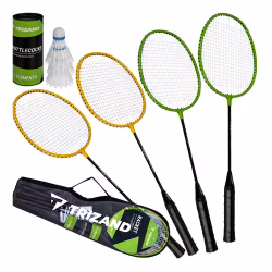 Badmintonset 4 personer – racketar, bollar & väska