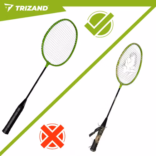 Badmintonset 2 racketar – 6 fjäderbollar & väska