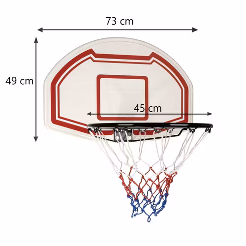 Basketkorg för dörr – basketset med backboard 45 cm