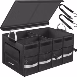 Bagageorganizer bil 50L – stor trunk organizer med lock