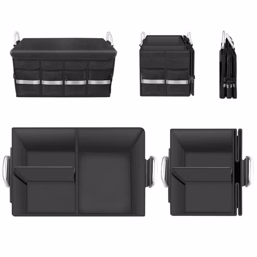 Bagageorganizer bil 50L – stor trunk organizer med lock