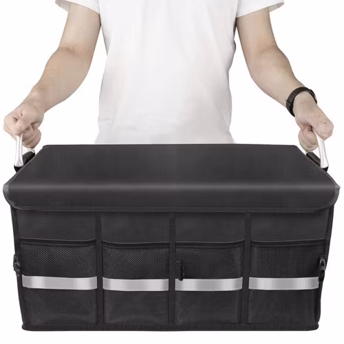 Bagageorganizer bil 50L – stor trunk organizer med lock
