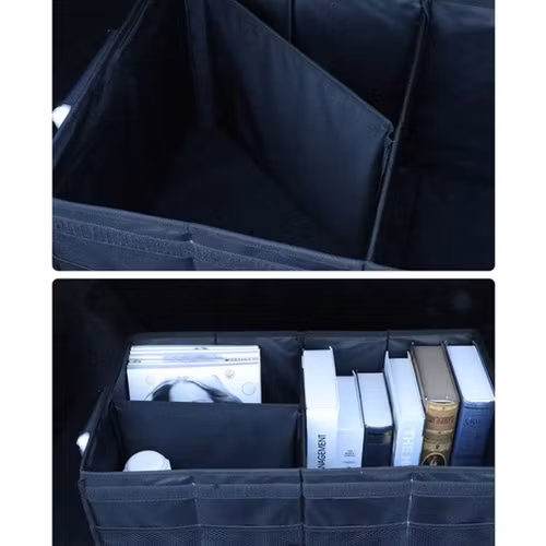 Bagageorganizer bil 50L – stor trunk organizer med lock