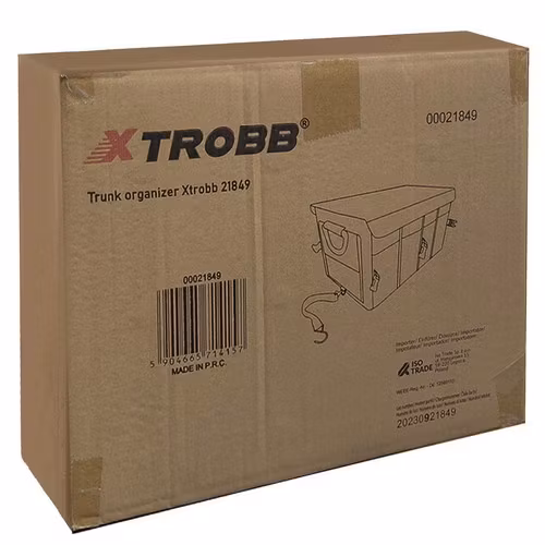 Bagageorganizer bil 50L – stor trunk organizer med lock