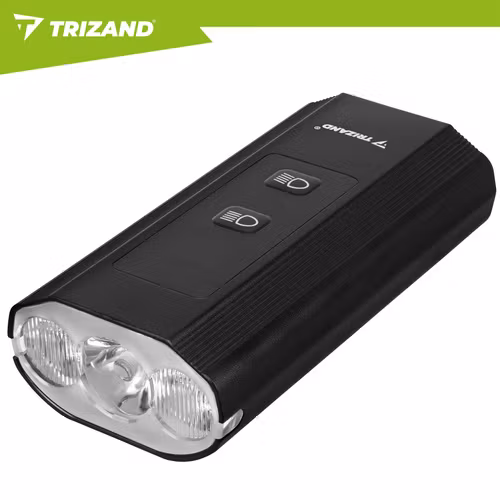 LED cykellampa 1300 lm USB-C med baklampa och powerbank