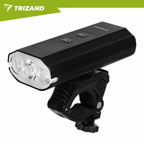 LED cykellampa 1300 lm USB-C med baklampa och powerbank