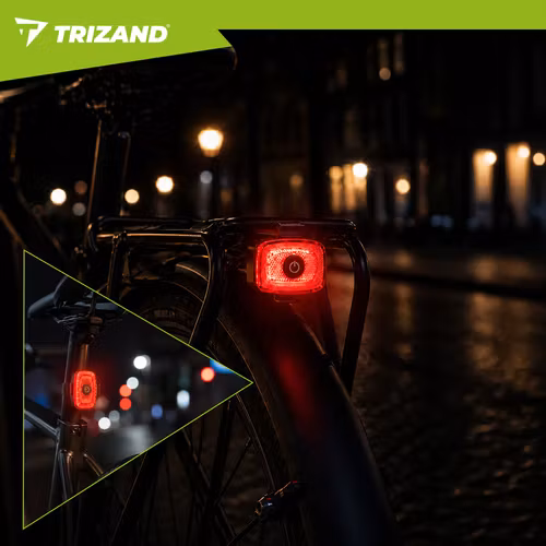 LED cykellampa 1300 lm USB-C med baklampa och powerbank