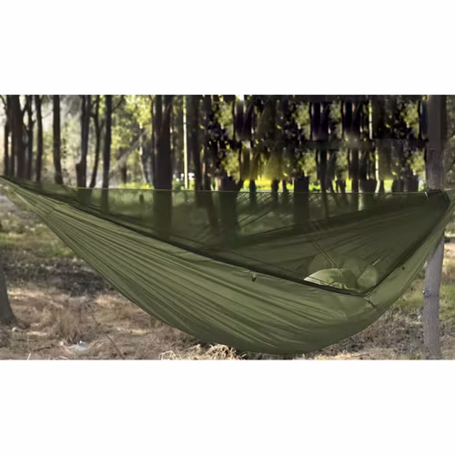 Campinghängmatta för 2 personer med myggnät och tarp