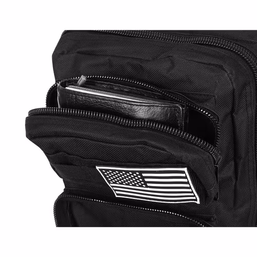 Militär ryggsäck 26L svart – Tactical backpack med MOLLE