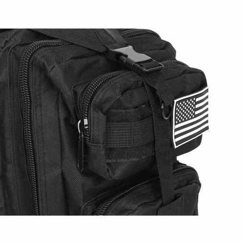 Militär ryggsäck 26L svart – Tactical backpack med MOLLE