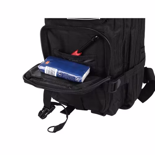 Militär ryggsäck 26L svart – Tactical backpack med MOLLE