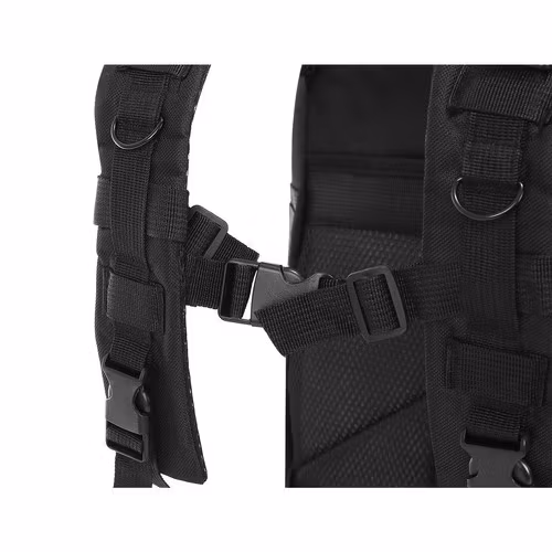 Militär ryggsäck 26L svart – Tactical backpack med MOLLE