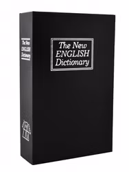 Book safe with key lock – hidden cash box in book shape