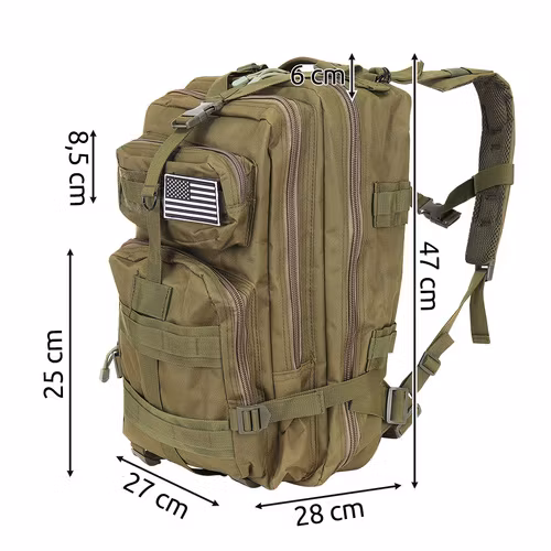 Militär ryggsäck 35L – vattentät hiking backpack