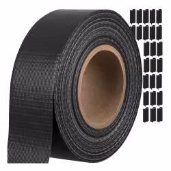 Premium Stängseltejp 450 g/m² + 25 Clips – Antracit