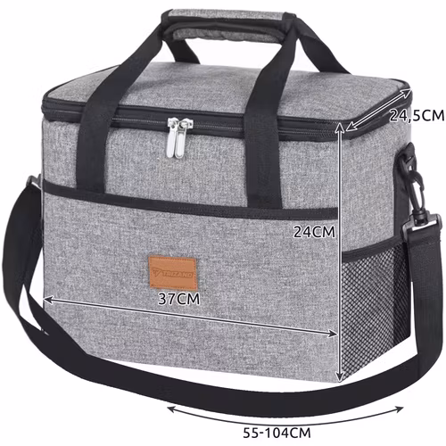 Stor Kylväska 20L med Kylklampar – Termoväska för Strand & Picknick