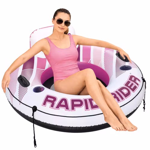 BESTWAY Hydro Force Rapid Rider 43953 – Uppblåsbar Solstol med Ryggstöd 135 cm