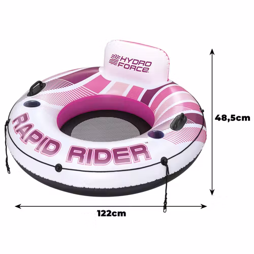 BESTWAY Hydro Force Rapid Rider 43953 – Uppblåsbar Solstol med Ryggstöd 135 cm