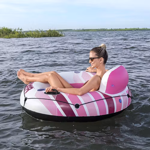 BESTWAY Hydro Force Rapid Rider 43953 – Uppblåsbar Solstol med Ryggstöd 135 cm