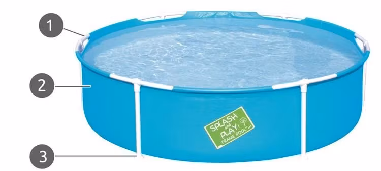BESTWAY Ram Pool 152x38 cm – Trädgårdspool 56283