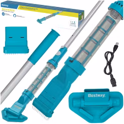 BESTWAY 58771 Sladdlös Pooldammsugare – Poolrengöring USB