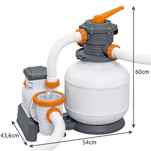 Sandfilterpump 8327 l/h med Timer – Poolpump med ChemConnect™
