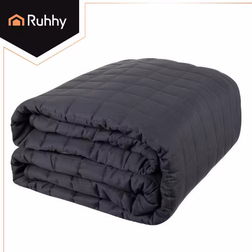 RUHHY Tyngdtäcke 10 kg 200x220 cm – Grå Dubbelsidig