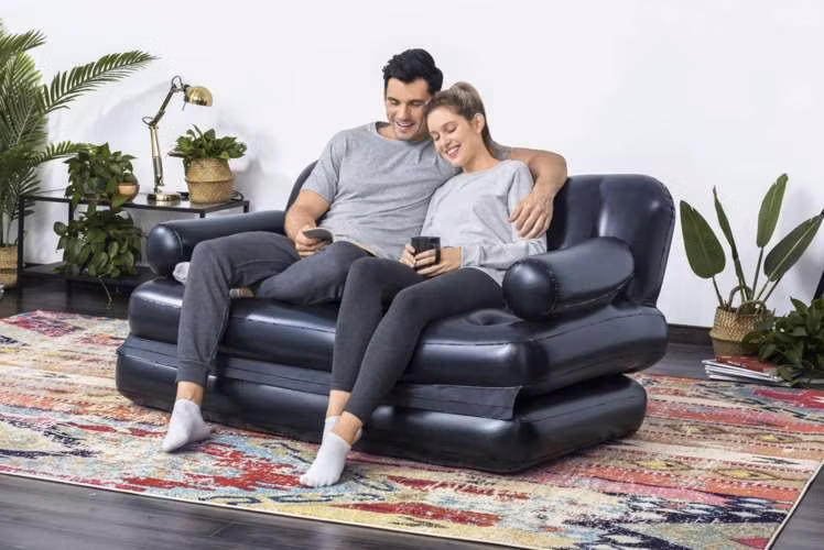 BESTWAY 75054 Uppblåsbar Soffa 5-i-1 – Soffa & Gästsäng