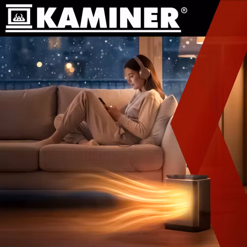KAMINER LUMNI 1500W Keramisk Värmefläkt – Energisnål PTC