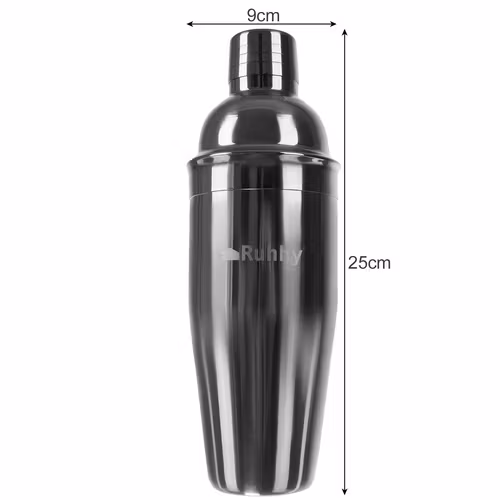 RUHHY Bartenderset 6-i-1 – Cocktailset med Shaker 700 ml