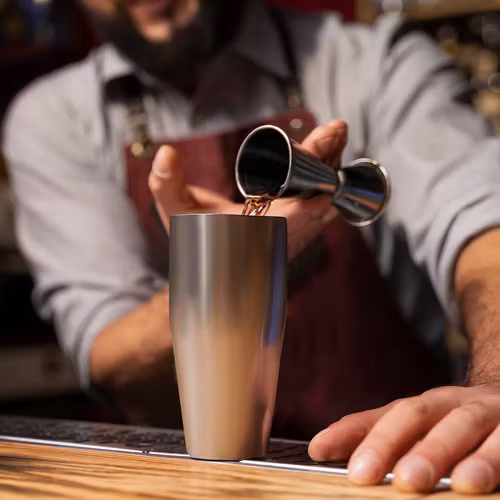 RUHHY Bartenderset 6-i-1 – Cocktailset med Shaker 700 ml