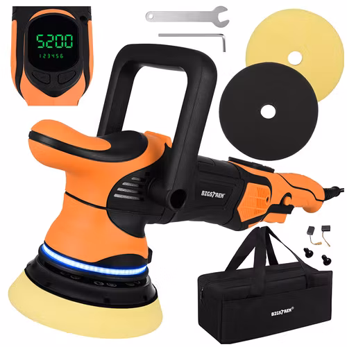 Bilpolermaskin 1000W – Dual Action 125 mm LED
