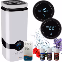 Ultraljudsluftfuktare 4L med Jonisering & Aromaterapi