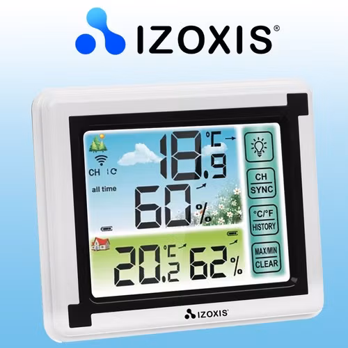 Väderstation med Hygrometer & Trådlös Sensor