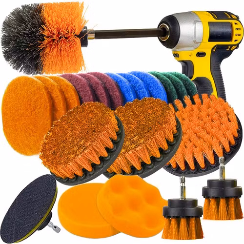Rengörings- & Poleringsset 22 Delar för Borrmaskin 8 mm