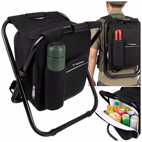 Fiskestol med Ryggsäck 3-i-1 & Kylfack