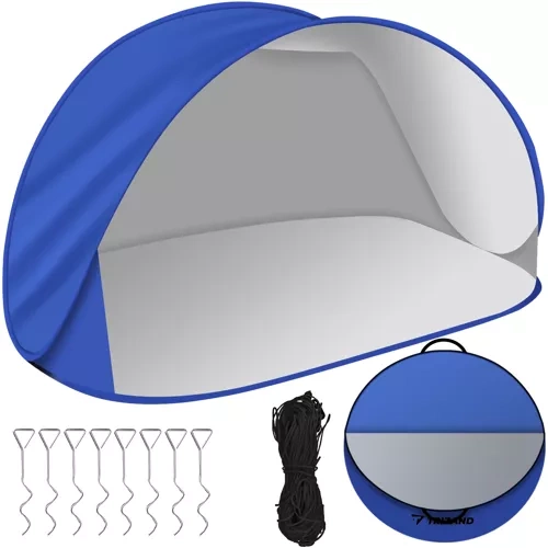 Stort POP-UP Strandtält UV30+ 220 cm – Självuppfällande