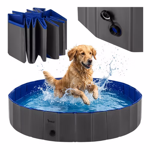 Hundpool 160 cm – Vikbar Pool för Hundar 600L