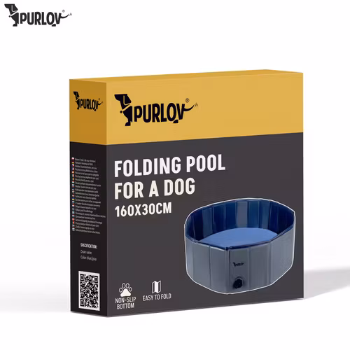 Hundpool 160 cm – Vikbar Pool för Hundar 600L