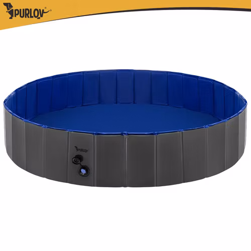 Hundpool 160 cm – Vikbar Pool för Hundar 600L