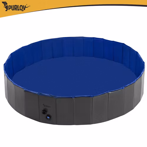 Hundpool 160 cm – Vikbar Pool för Hundar 600L